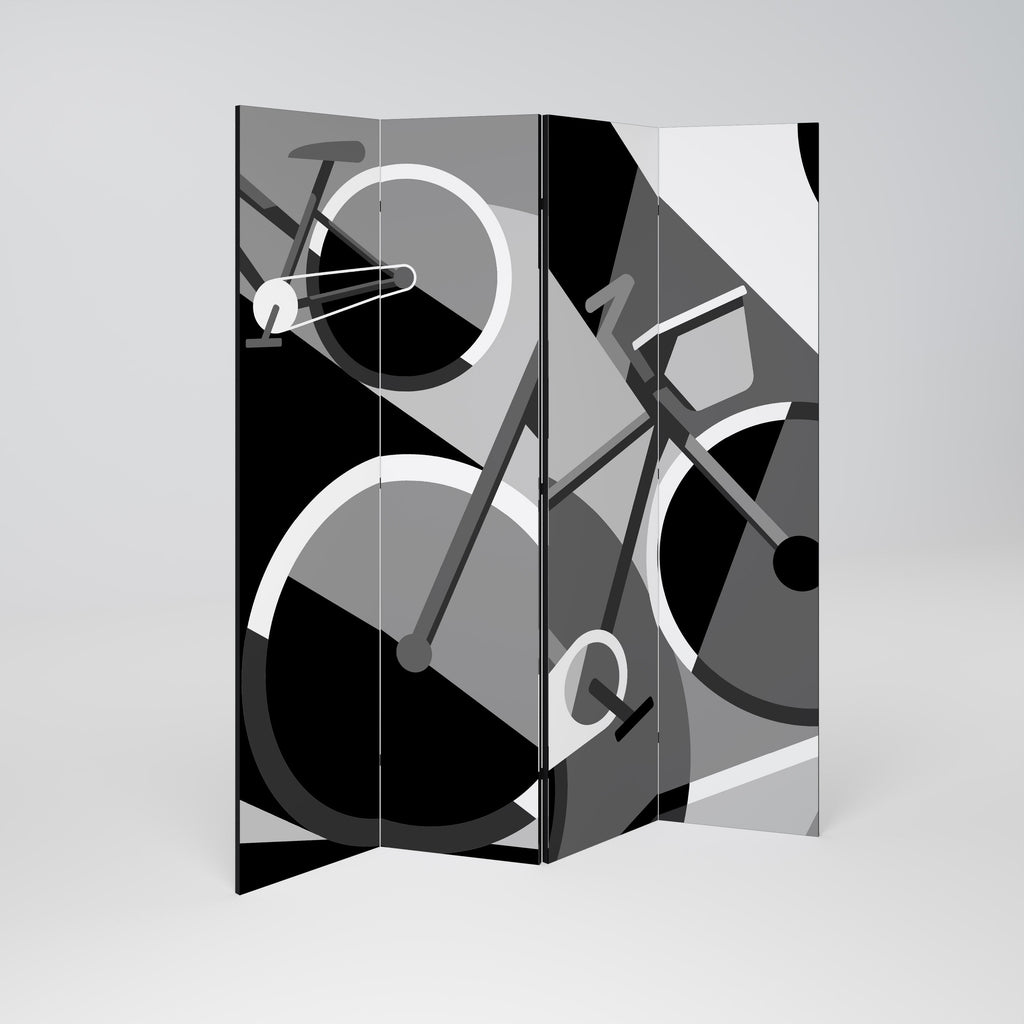 BIKE ENERGY Biombo Decorativo de 4 Painéis