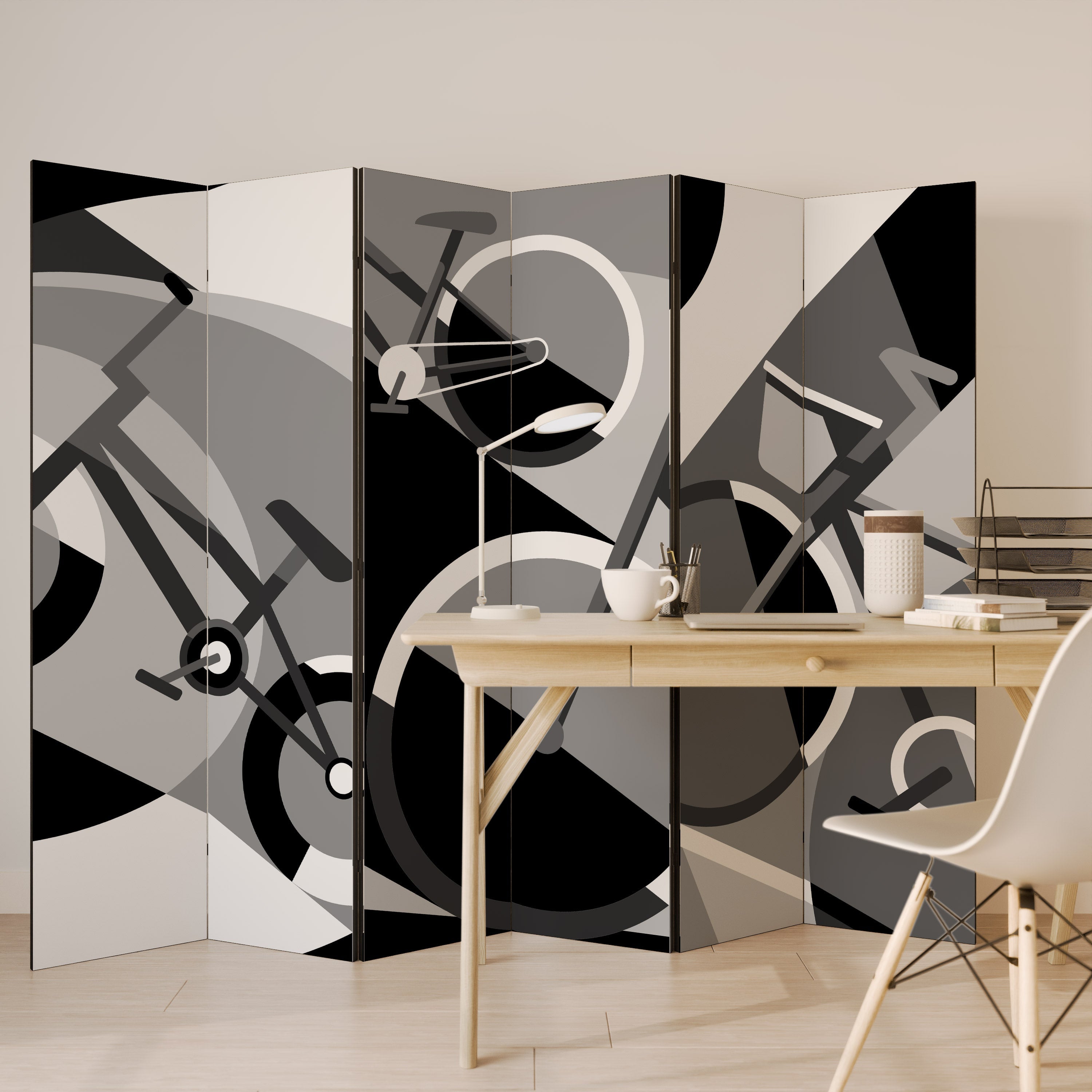 BIKE ENERGY Biombo Decorativo de 6 Painéis