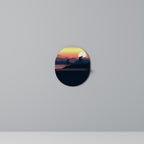 CYCLING HORIZON Prateleira Oval Decorativa em Acabamento Preto