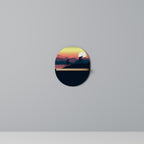 CYCLING HORIZON Prateleira Oval Decorativa em Efeito Carvalho