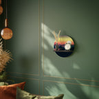 CYCLING HORIZON Prateleira Redonda Decorativa em Acabamento Preto