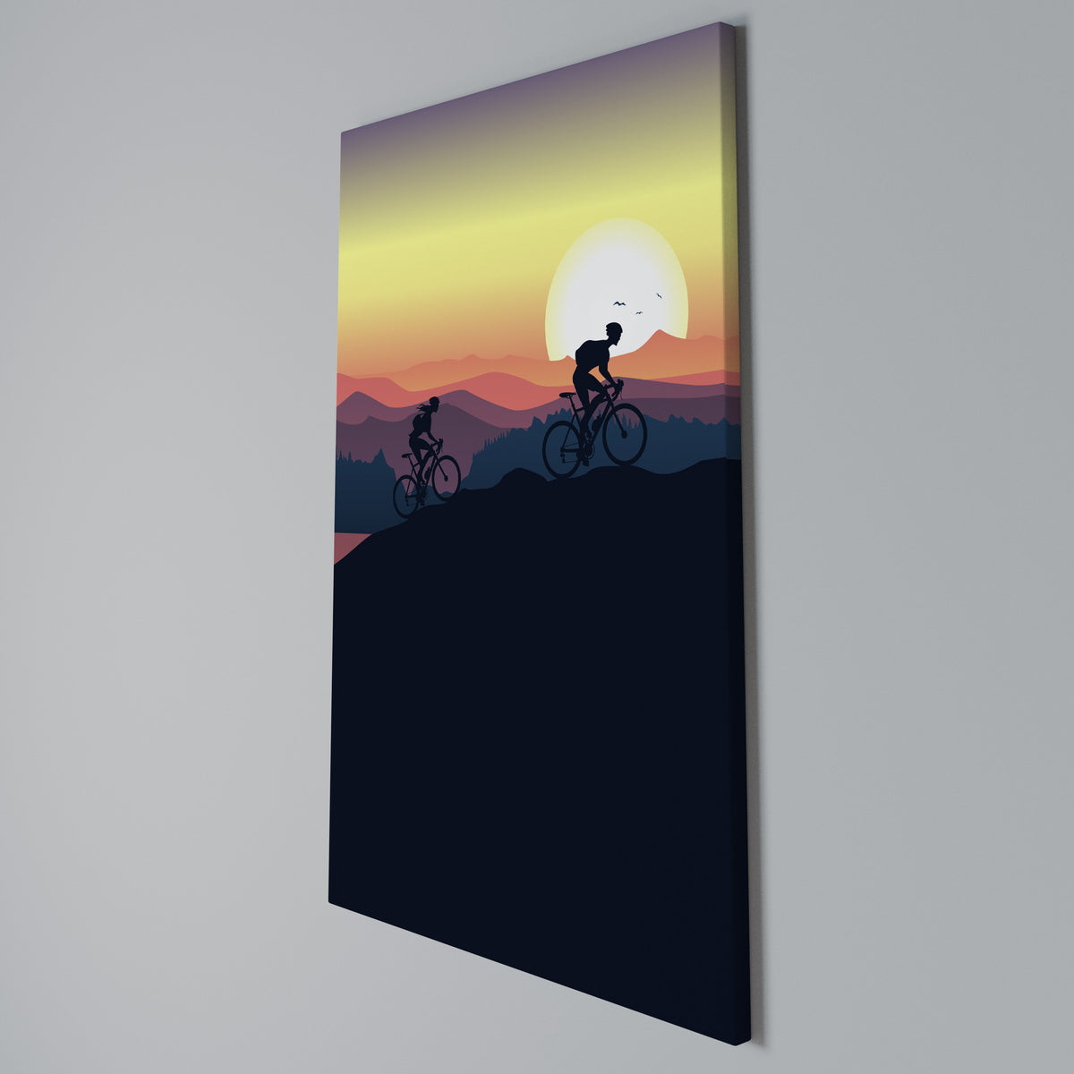 CYCLING HORIZON Quadro em tela vertical