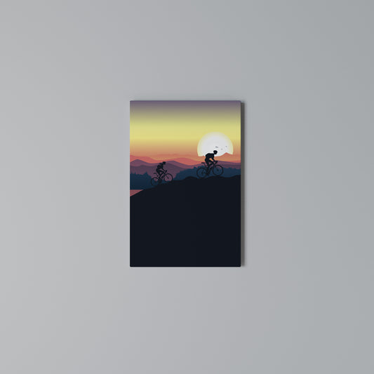 CYCLING HORIZON Quadro em tela vertical