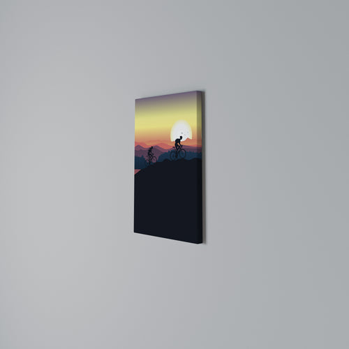 CYCLING HORIZON Quadro em tela vertical