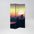CYCLING HORIZON Decorative 3-Panel Room Divider