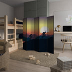 CYCLING HORIZON Biombo Decorativo de 5 Painéis