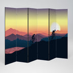 CYCLING HORIZON Biombo de 6 Painéis
