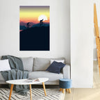 CYCLING HORIZON Poster Vertical Autocolante