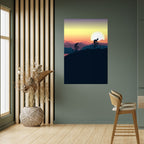 CYCLING HORIZON Poster Vertical Autocolante