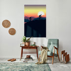 CYCLING HORIZON Poster Vertical Autocolante