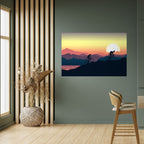 CYCLING HORIZON Peel and Stick Horizontal Poster