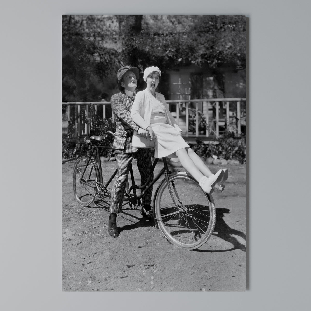 RIDING THROUGH TIME Quadro em tela vertical