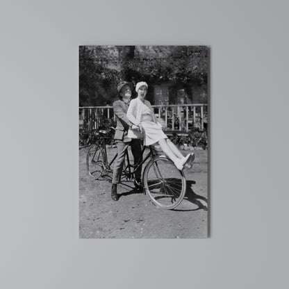 RIDING THROUGH TIME Quadro em tela vertical