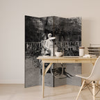 RIDING THROUGH TIME Biombo Decorativo de 4 Painéis