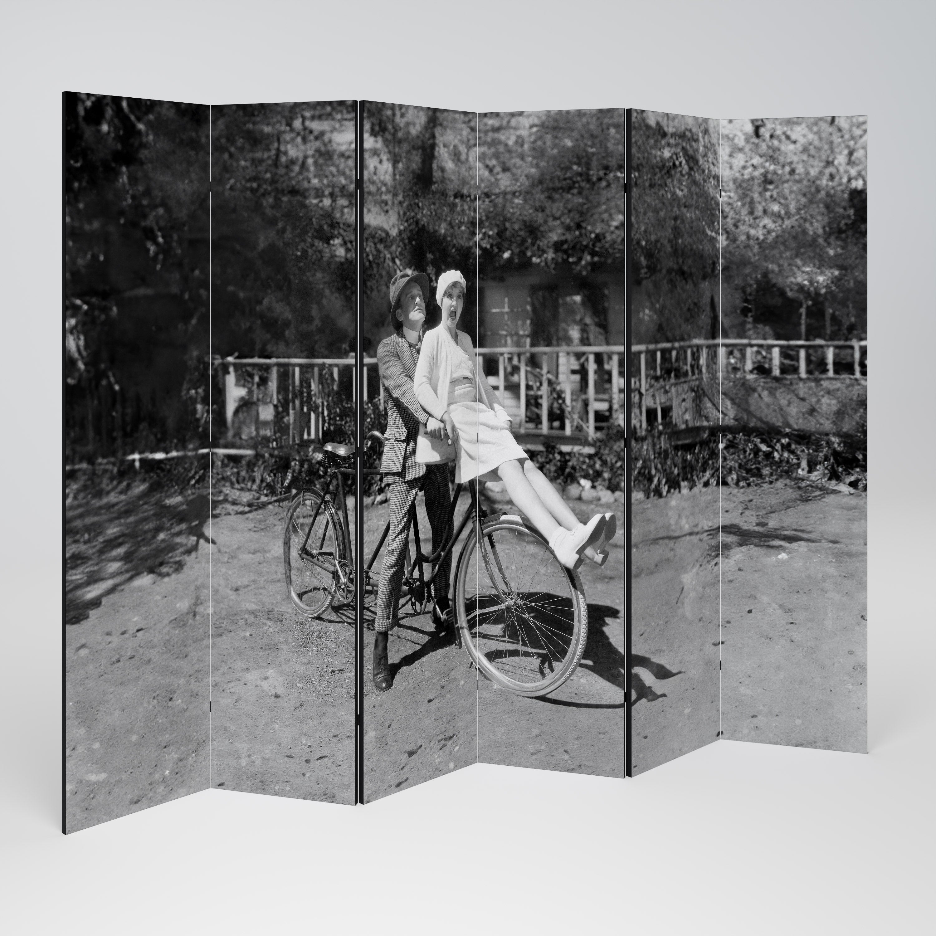 RIDING THROUGH TIME Biombo de 6 Painéis