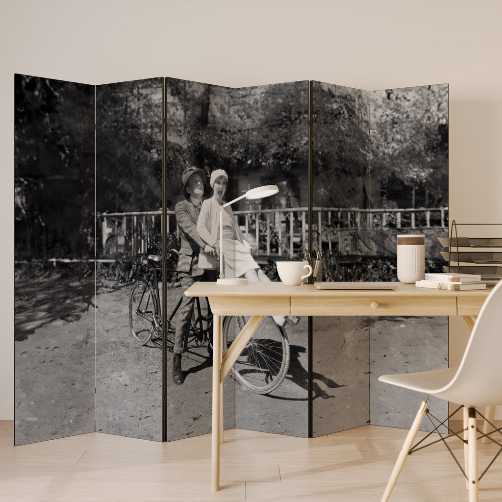 RIDING THROUGH TIME Biombo Decorativo de 6 Painéis