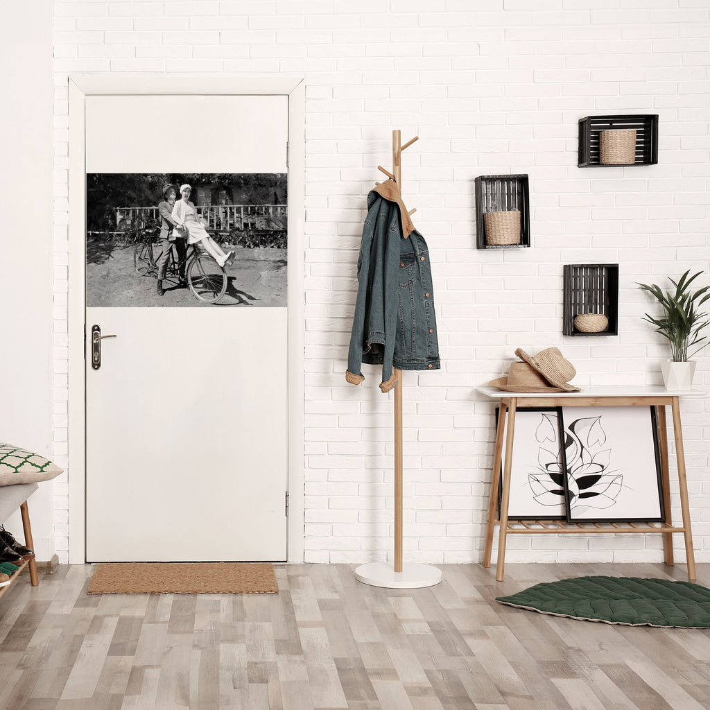 RIDING THROUGH TIME Peel and Stick Horizontal Poster