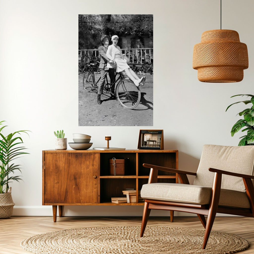 RIDING THROUGH TIME Poster Vertical Autocolante