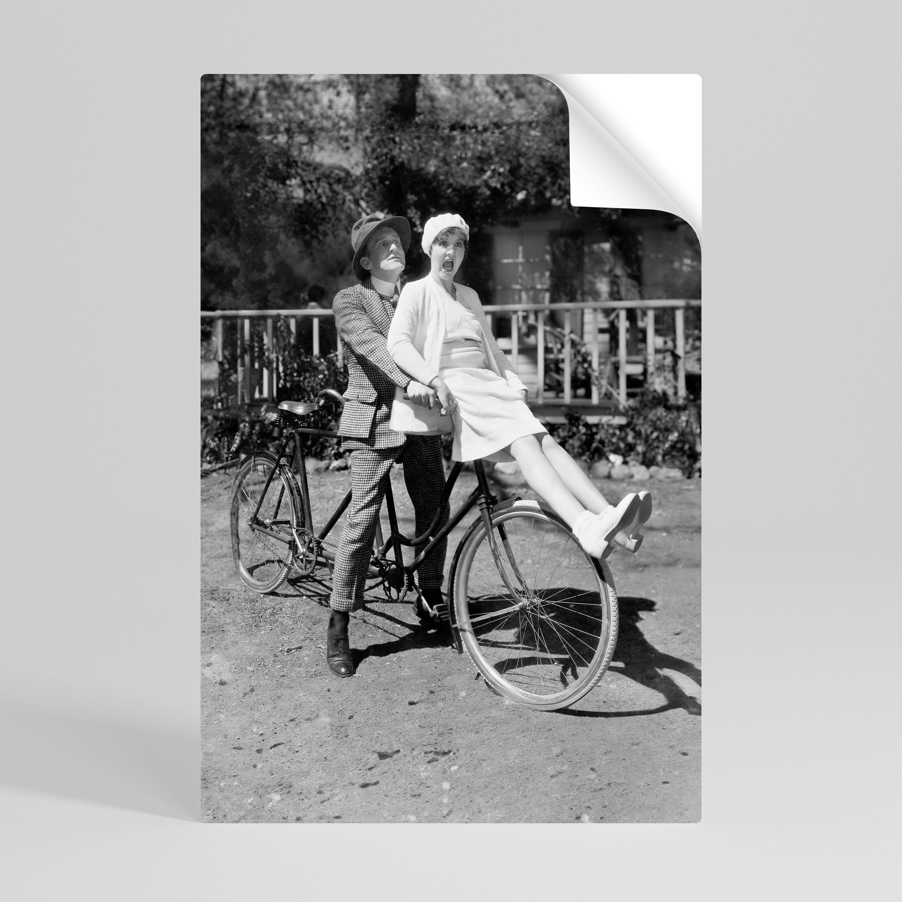 RIDING THROUGH TIME Poster Vertical Autocolante