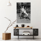 RIDING THROUGH TIME Poster Vertical Autocolante