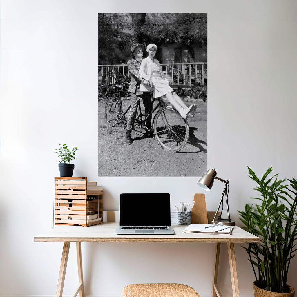 RIDING THROUGH TIME Poster Vertical Autocolante