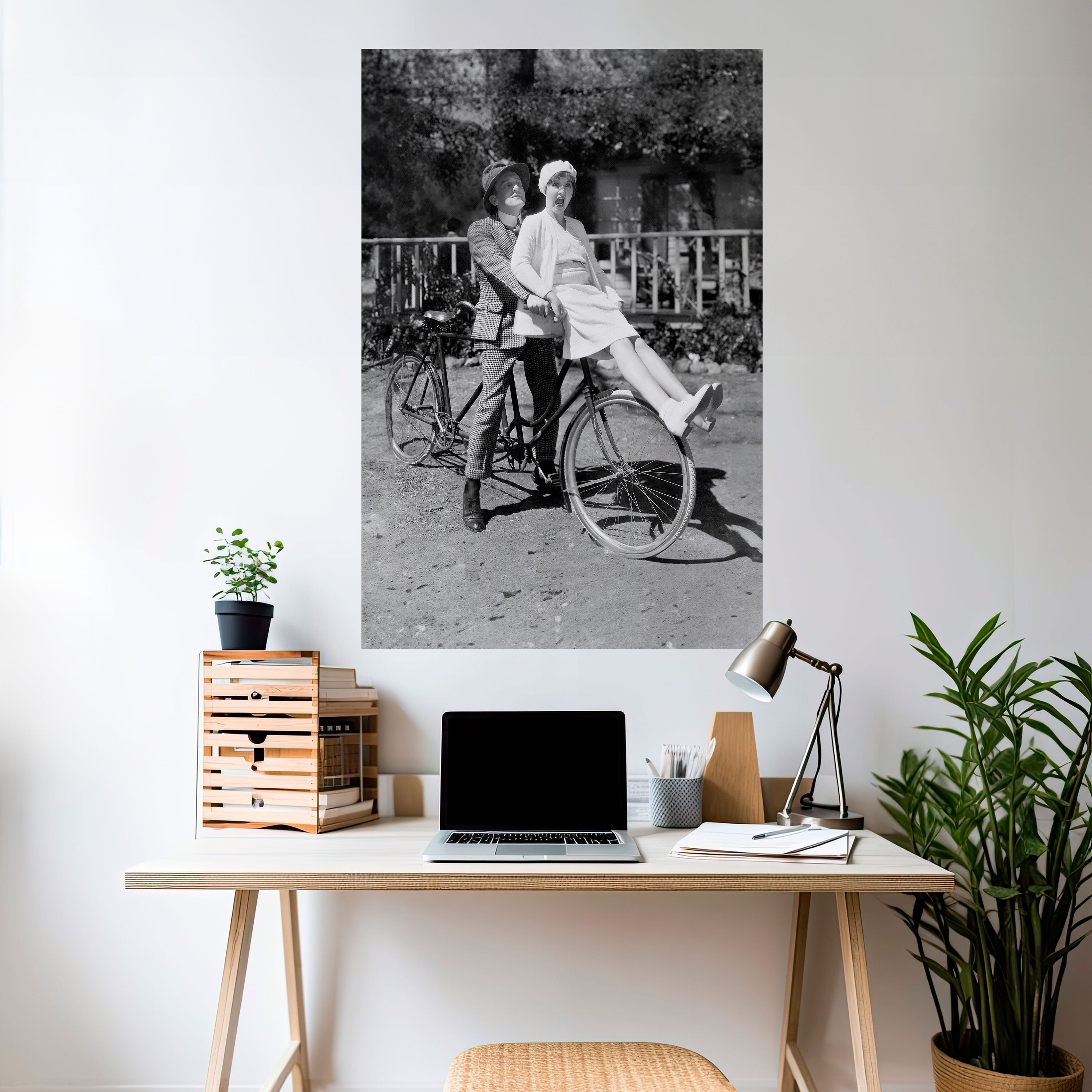 RIDING THROUGH TIME Poster Vertical Autocolante