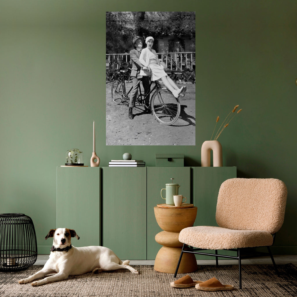 RIDING THROUGH TIME Poster Vertical Autocolante