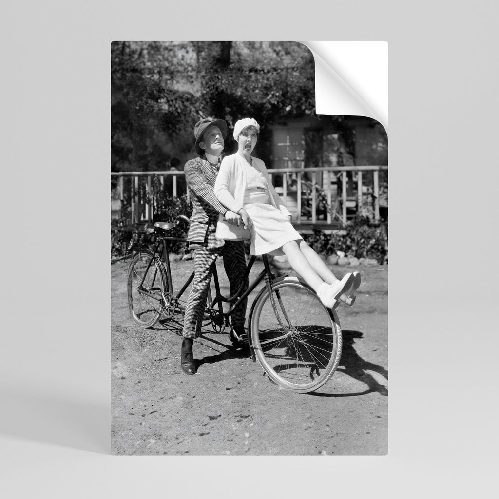 RIDING THROUGH TIME Poster Vertical Autocolante