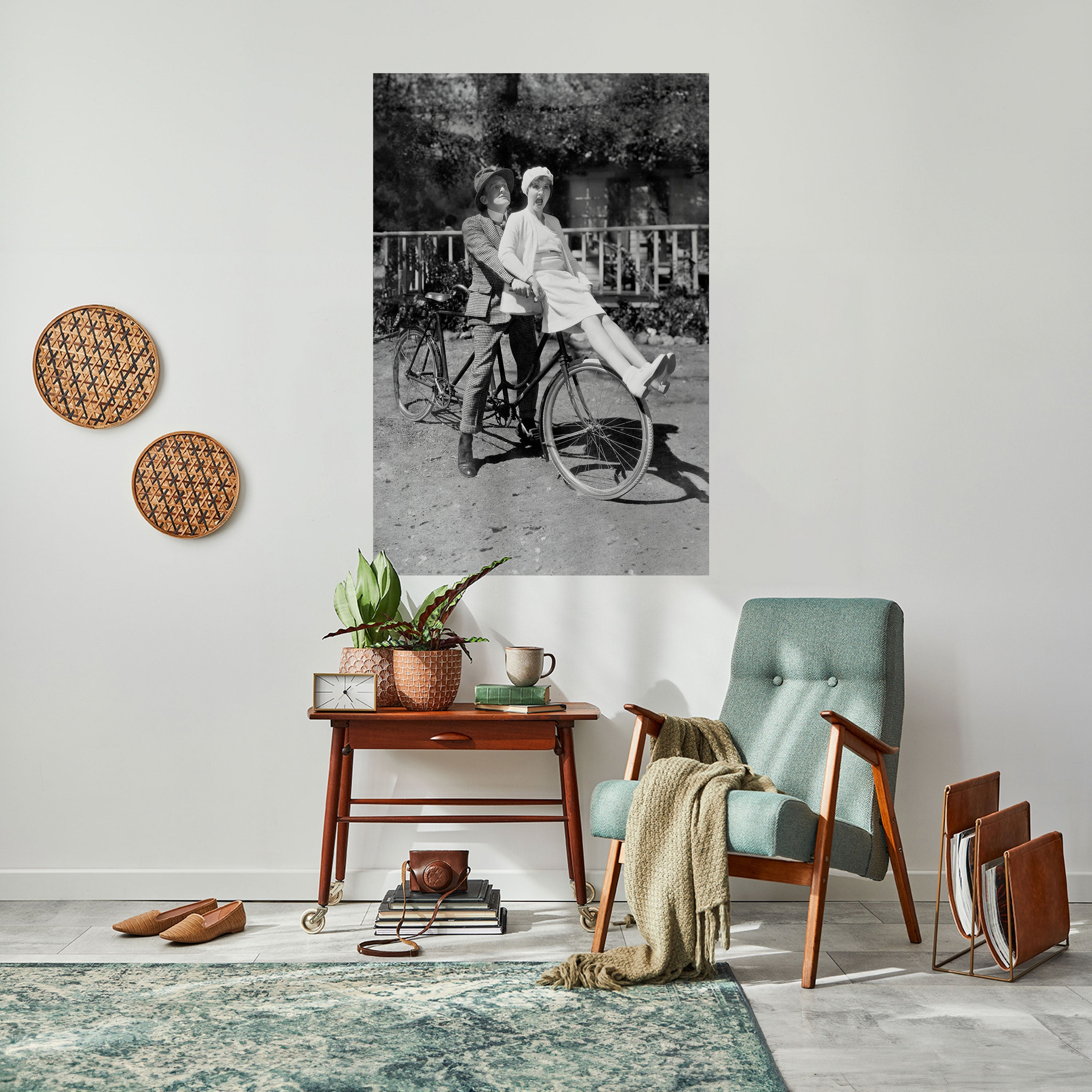 RIDING THROUGH TIME Poster Vertical Autocolante