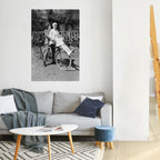 RIDING THROUGH TIME Poster Vertical Autocolante