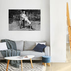 RIDING THROUGH TIME Peel and Stick Horizontal Poster