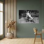 RIDING THROUGH TIME Peel and Stick Horizontal Poster