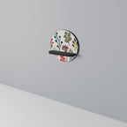 AUTUMN SUNDRIES Prateleira Redonda Decorativa em Acabamento Preto