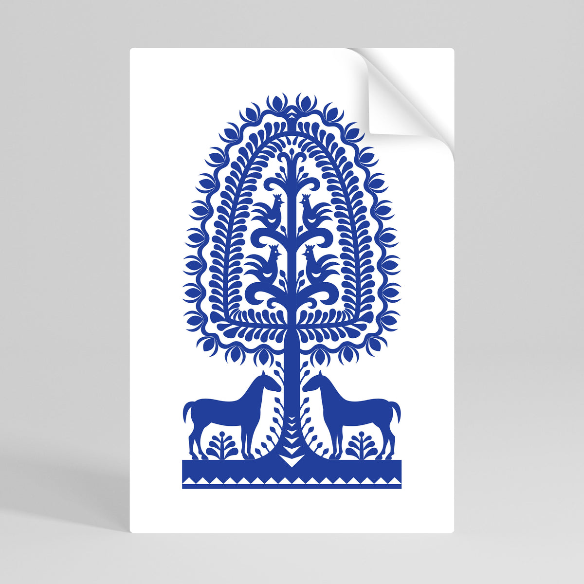 POLISH FOLK ART Póster Autocolante Vertical