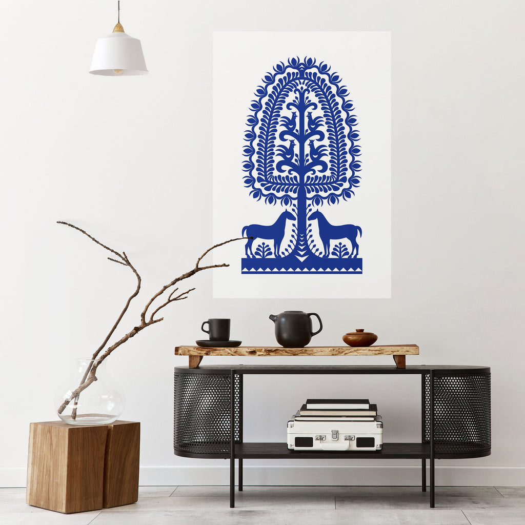 POLISH FOLK ART Peel and Stick Vertical Poster