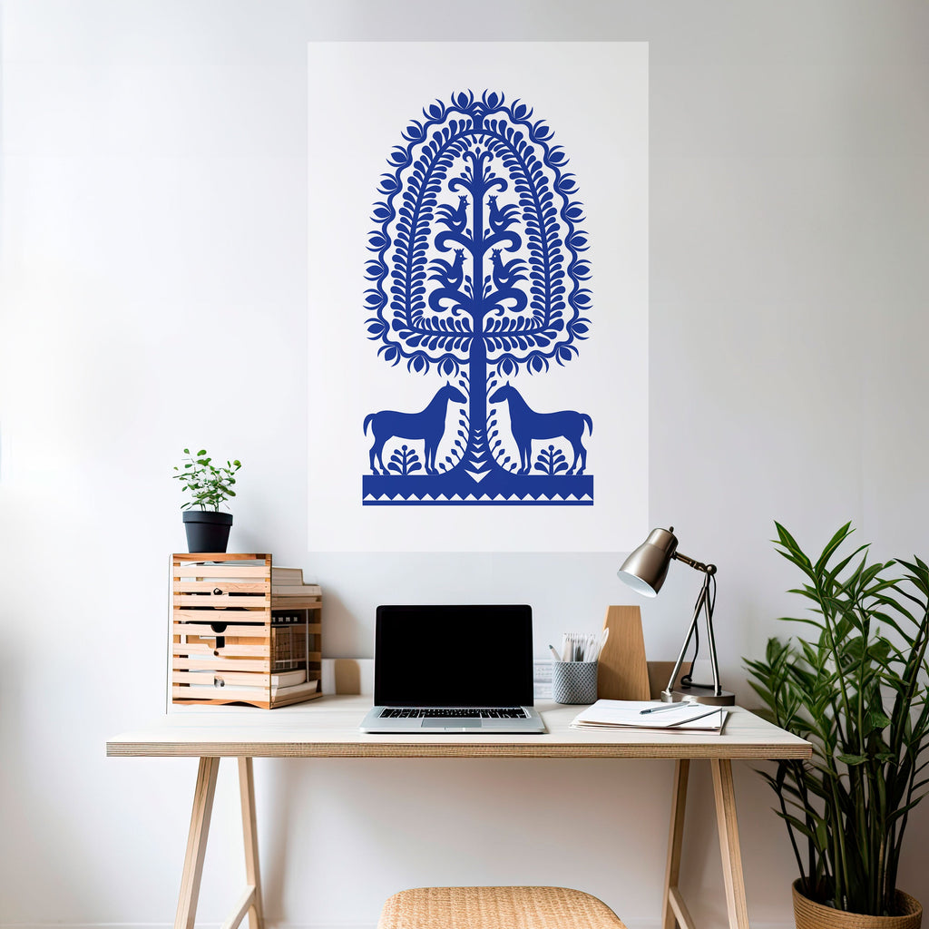 POLISH FOLK ART Peel and Stick Vertical Poster