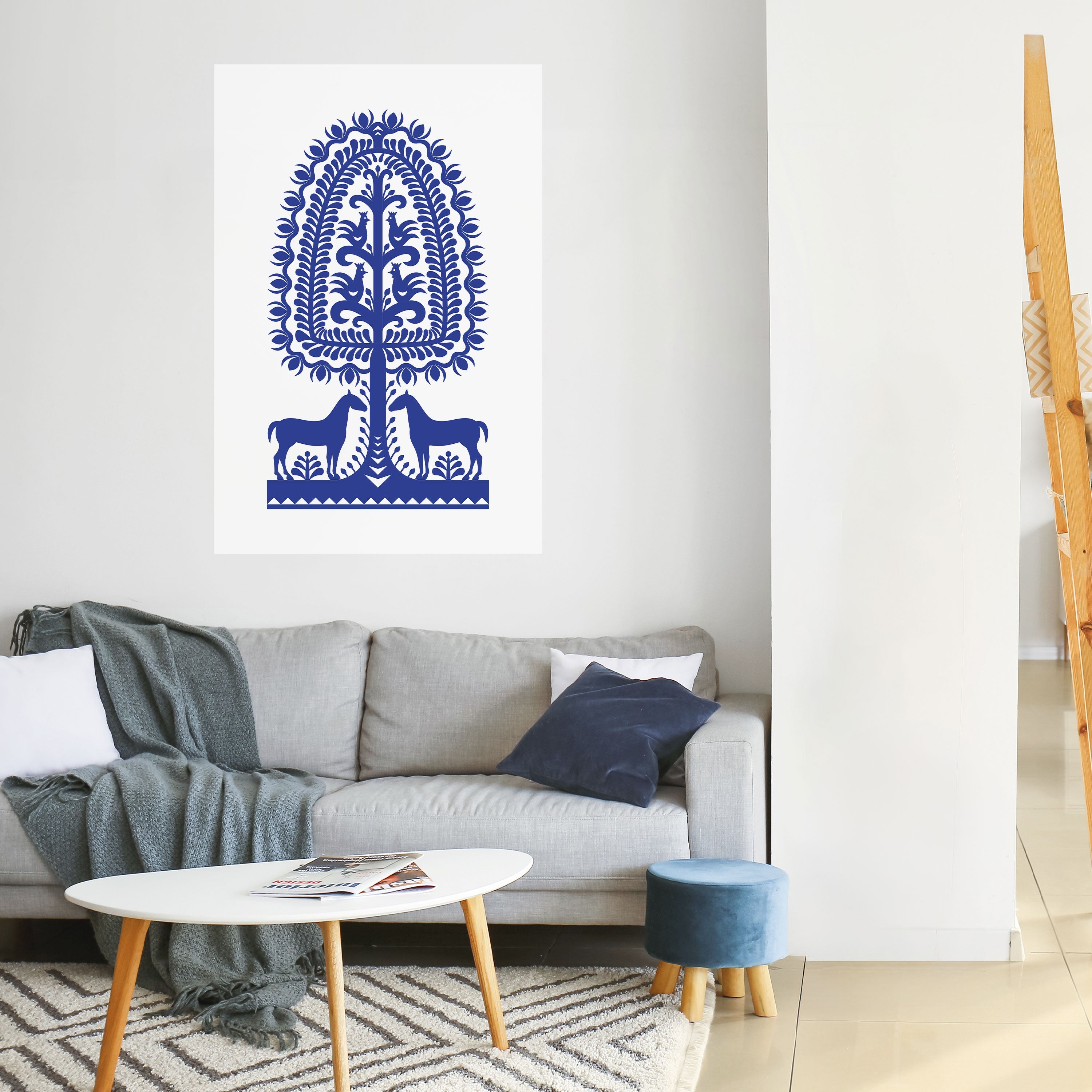 POLISH FOLK ART Peel and Stick Vertical Poster