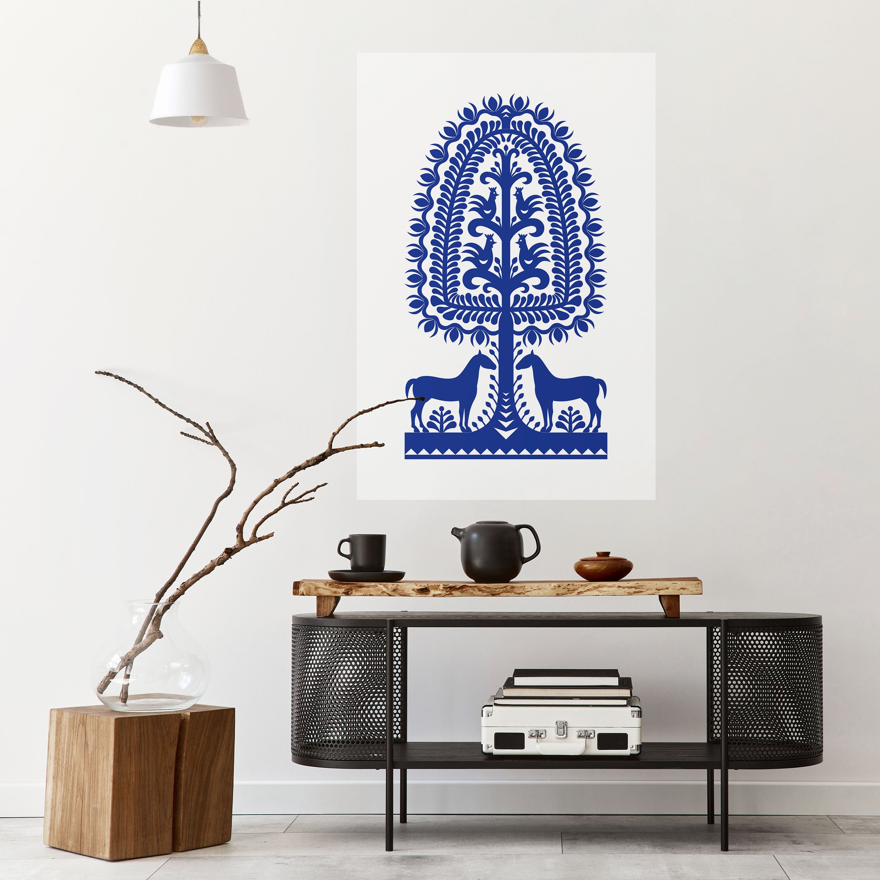 POLISH FOLK ART Poster Vertical Autocolante