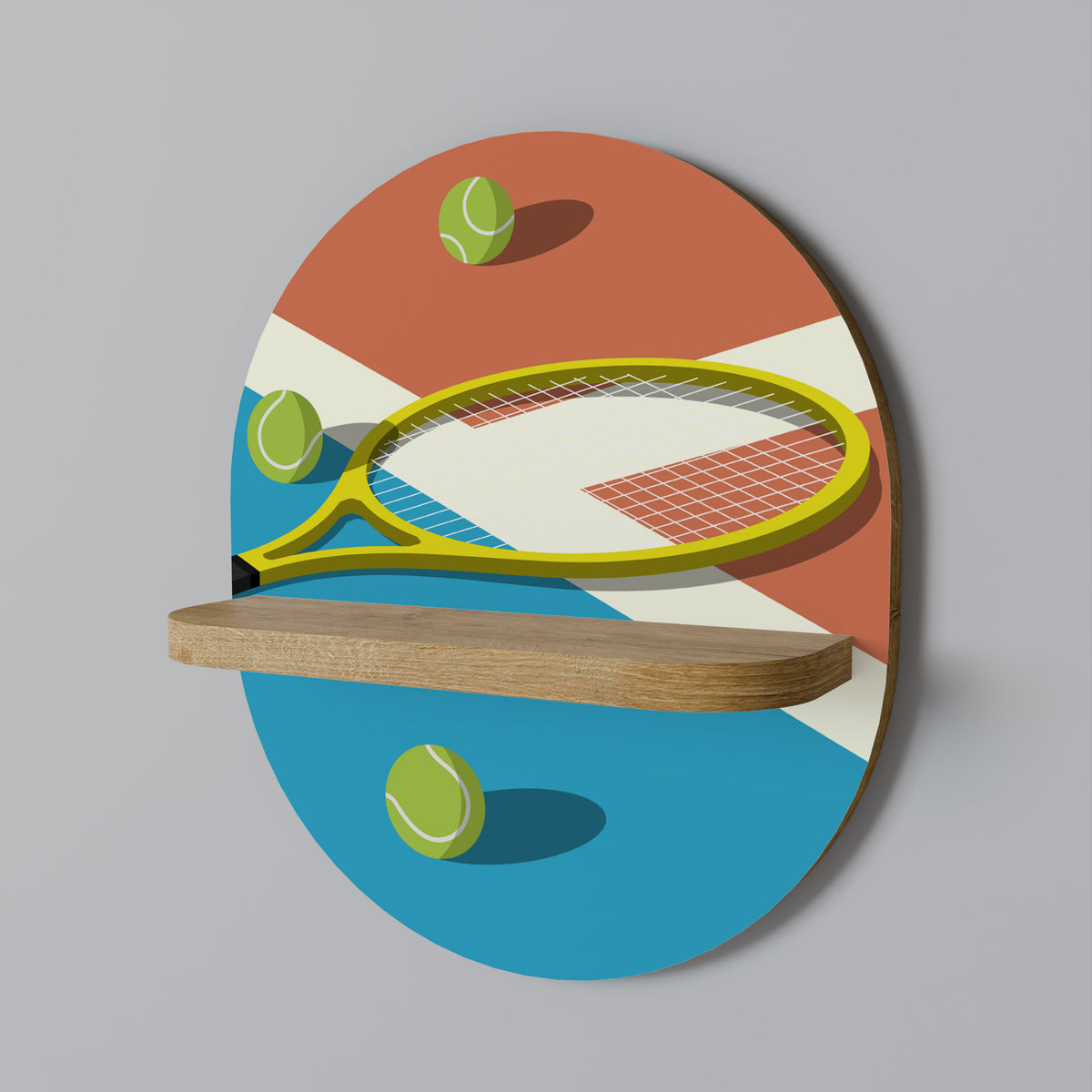 TENNIS ESSENTIALS Art Shelf