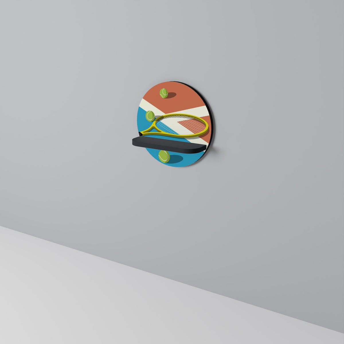 TENNIS ESSENTIALS Art Shelf