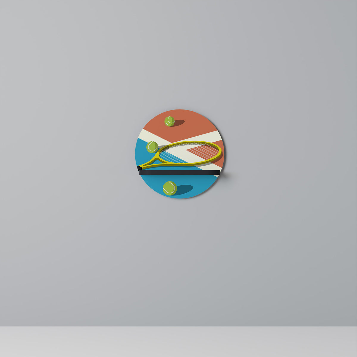 TENNIS ESSENTIALS Art Shelf