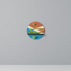 TENNIS ESSENTIALS Prateleira Redonda Decorativa em Acabamento Preto