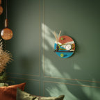 TENNIS ESSENTIALS Prateleira Redonda Decorativa em Acabamento Preto