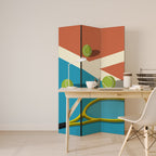 TENNIS ESSENTIALS Biombo Decorativo de 3 Painéis