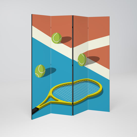 TENNIS ESSENTIALS Biombo de 4 Painéis