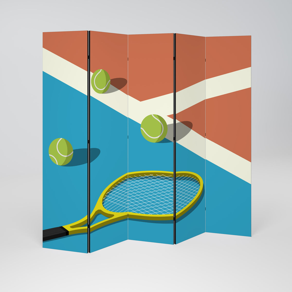 TENNIS ESSENTIALS Biombo de 5 Painéis