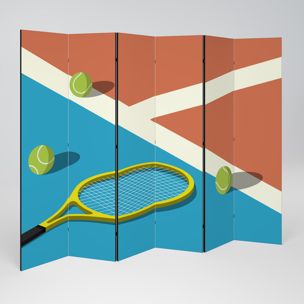 TENNIS ESSENTIALS Biombo Decorativo de 6 Painéis