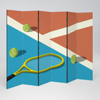 TENNIS ESSENTIALS Biombo Decorativo de 6 Painéis