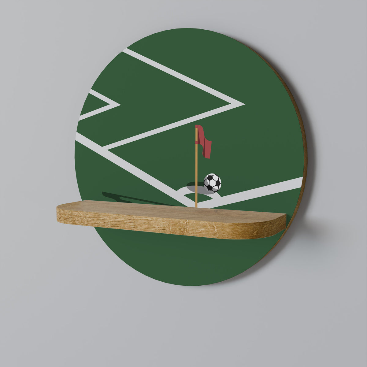 FOOTBALL ACTION Art Shelf