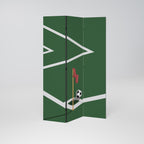 FOOTBALL ACTION Decorative 3-Panel Room Divider